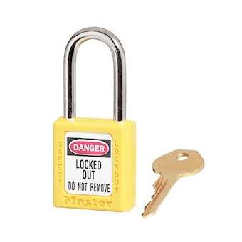 Cadenas Zenex Jaune - Clé identique - Retenue de clé - Anse 38 mm dia 6 mm|Master lock europe-SKP410KAYLW