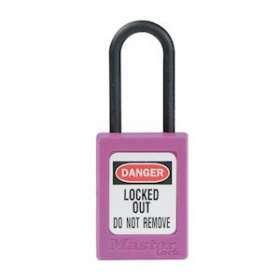 Cadenas Zenex Violet - Anse nylon - Clé variée - Sans Retenue clé - Dia 4,76mm|Master lock europe-SKPS32PRP