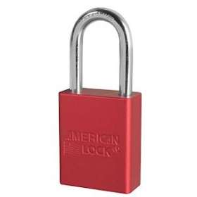 Cadenas Aluminum anodisé Rouge - Anse 38 mm - Clé identique - Sans retenue clé|Master lock europe-SKPA1106KARED