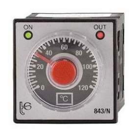 843 N-J: thermostat analogique à 1 seuil 0..+350DEGC. Pour sonde J. Alim 230V|Mci coupatan-LCI030295