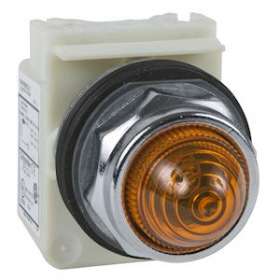 Harmony 9001K - voyant octogonal - D30 - IP66 - ambre - DEL BA9s - 24V - borne|Schneider Electric-SCH9001KP35LYA9