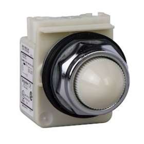Harmony 9001K - voyant octogonal - D30 - IP66 - blanc - DEL BA9s - 24V - borne|Schneider Electric-SCH9001KP35LWW9