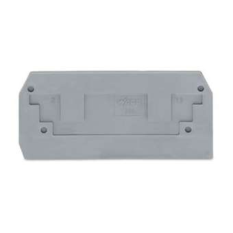 Plaque intermédiaire et d'extrémité / Gris|Wago contact-WAG284-325