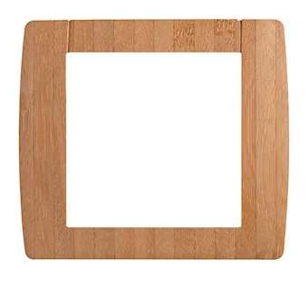 Kallysta classic plaque 1 poste bois massif Bamboo|Hager-HAGWK581