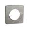 Odace Touch, plaque Aluminium brossé croco avec liseré Alu 1 poste|Schneider Electric-SCHS530802J1