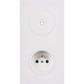Façade DESIR BLANC SOFT TOUCH DOUBLE VERTICALE B1 PC|Modelec-MD8281-810