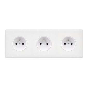 Façade HITERA TERRAZZO BLANC TRIPLE HORIZONTALE PC PC PC|Modelec-MD8310-485