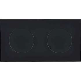 Façade DESIR NOIR SOFT TOUCH DOUBLE HORIZONTALE M1 C1|Modelec-MD8271-808