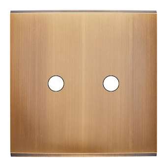 Façade CONFIDENCE LAITON VIEUX BRONZE SIMPLE 2 PUSH|Modelec-MD8142-417M