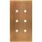 Façade CONFIDENCE LAITON VIEUX BRONZE DOUBLE VERTICALE 6 PUSH