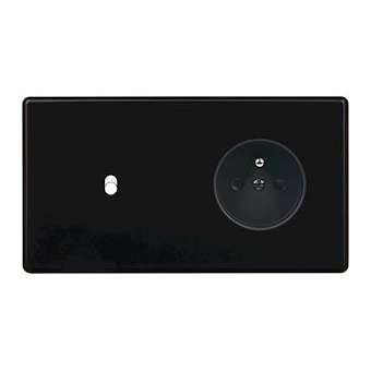 Façade HITERA NOIR SOFT DOUBLE HORIZONTALE B1 PC|Modelec-MD8261-482