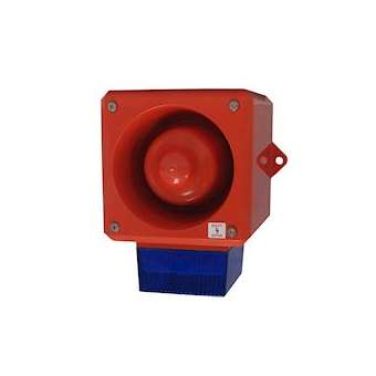 YL50/D50/B/RF/WR - COMBINE SIRENE/FLASH 24VCC BLEU 5J 112dB IP66|-MKM204821
