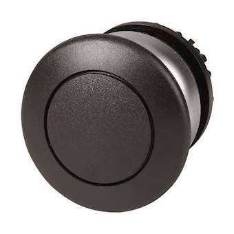 Bouton-poussoir coup de poing, noir, à rappel|Eaton industries-EONM22-DP-S