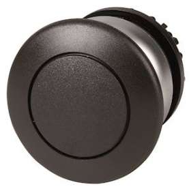 Bouton-poussoir coup de poing, noir, à rappel|Eaton industries-EONM22-DP-S