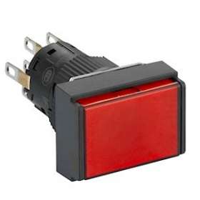 Harmony XB6 - bouton-pous. lum. - D16mm - à imp. affleurant - 2OF - 24V - rouge|Schneider Electric-SCHXB6EDW4B2P