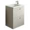 Sous-vasque REDUCTO L500 2 coulissants - Blanc Brillant