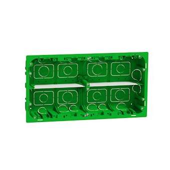 Unica - boîte de concentration encastrée - 2 rangées de 10 mod - à compléter|Schneider Electric-SCHNU8710