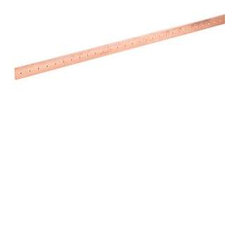Barre Cu perforée M6 25X5mm longueur 1750mm quadro+|Hager-HAGUT87E