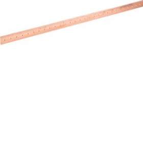 Barre Cu perforée M6 25X5mm longueur 1750mm quadro+|Hager-HAGUT87E