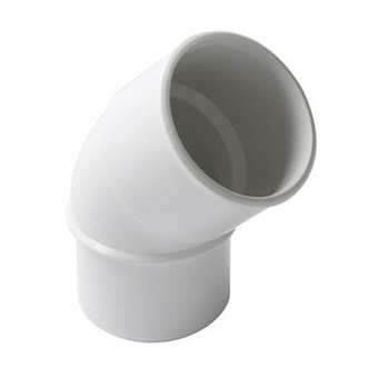 Coude simple mf 45' d.40 blanc|Nicoll-NCLCH4B
