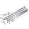 Rail Télex en U, 35mm, 2m, GC|Niedax France-NDX449001