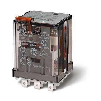 Relais de puissance 3RT 16A 125V DC, bouton test et indicateur mécanique|Finder-FID623391250040