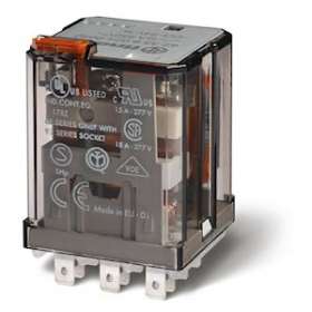Relais de puissance 3RT 16A 125V DC, bouton test et indicateur mécanique|Finder-FID623391250040