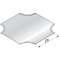 Couvercle Croix nervuré Gammes BS, BD, BRP, TS, GBRS, largeur 50, SZ|Niedax France-NDX421005