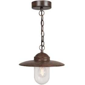 LUXEMBOURG suspension extérieur Acier Galvanisé et Verre Rouille E27|Nordlux-ORX72805009