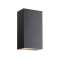 ROLD applique murale Métal-Verre Noir LED integrée 3000K