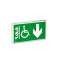 Etiquette signalisation d'espace d'attente sécurisé pour DBR adhésive/sécable