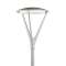 HAMMERFEST gris alu LED 26,4W mod. 4246lm 3000K IP65 cl I pour mât diam. 60mm|Norlys-NOS6141AL