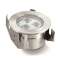 Encastré de sol rond en inox 316 LED 3W, avec un faisceau 38DEG, 2700K, IP68