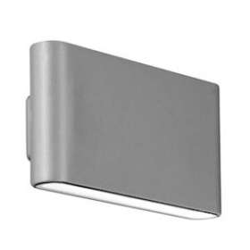 WallE - Applique haut/bas IP65 10W 4000K GR|Aurora-ABIENWL82G40