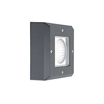 LUXMUR 3 - Applique Mur Ext. GX53 IP66 IK07, carré, graphite, lampe non incl.|Aric-ARI1740