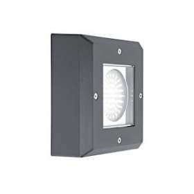 LUXMUR 3 - Applique Mur Ext. GX53 IP66 IK07, carré, graphite, lampe non incl.|Aric-ARI1740