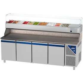 TABLE A PIZZA POSITIVE AVEC VITRINE - 600 X 400|Nosem-NOEPZ80413-2