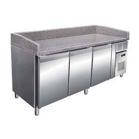 TABLE À PIZZA - DESSUS GRANIT - 3 PORTES|Nosem-NOEPZ3600TN