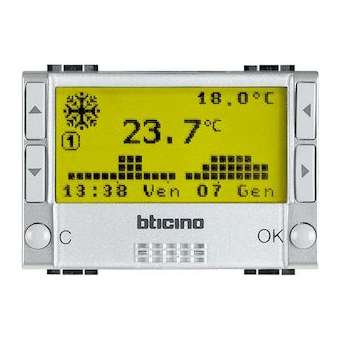 Chrono-thermostat encastré Livinglight - Tech|Bticino-TICNT4451
