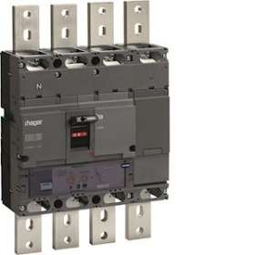 Disjoncteur boîtier moulé h1000 4P 50kA 1000A LSI|Hager-HAGHNE971H