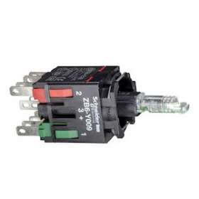 Harmony ZB6 - corps pour bouton lumineux - D16mm - DEL intégrée - bleue - 1O+1F|Schneider Electric-SCHZB6ZB65B