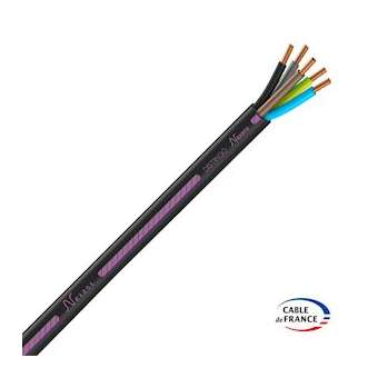 Câble rigide R2V Distingo cuivre 5G4 couronne de 25m|Fils et Câbles Druise-FILR2V5G4B25