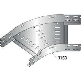 Virage 135DEG pour dalles perforées, 48x123, SZ|Niedax France-NDX421371
