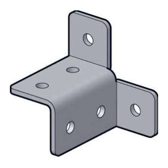 Raccord 3 directions C35x35, Gamme SU 35, EZ|Niedax France-NDX019720