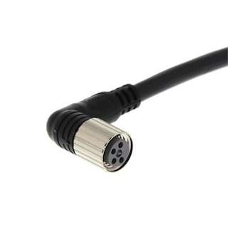 Connecteur m8, angle droit, pvc, noir, à visser, 4 fils, câble 5 m|Omron electronics-OMRXS3F-M422-405-A