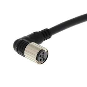 Connecteur m8, angle droit, pvc, noir, à visser, 4 fils, câble 5 m|Omron electronics-OMRXS3F-M422-405-A