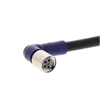 Connecteur m8, 4 broches, angle droit, pvc, à visser, câble 5 m|Omron electronics-OMRXS3F-LM8PVC4A5M