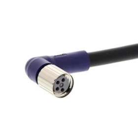 Connecteur m8, 4 broches, angle droit, pvc, à visser, câble 5 m|Omron electronics-OMRXS3F-LM8PVC4A5M