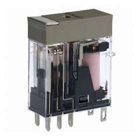 Relais compact, plaque d'identification, 24vca, 2rt, 5a, socle|Omron electronics-OMRG2R-2-S24VAC(S)