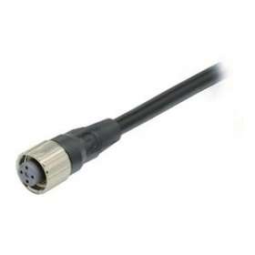 Câble M12 4 broches, PVC, conn femelle droit 5 m|Omron electronics-OMRXS5F-D421-G80-X